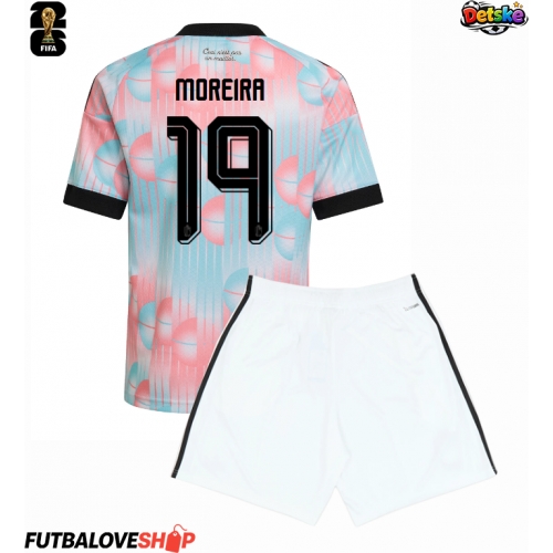 Dres Belgicko Diego Moreira #19 Preč pre deti MS 2026 Krátky Rukáv (+ trenírky)